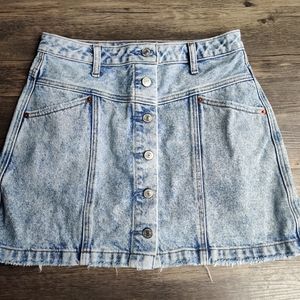 Abercrombie & Fitch Natural Rise Denim Skirt 28/6